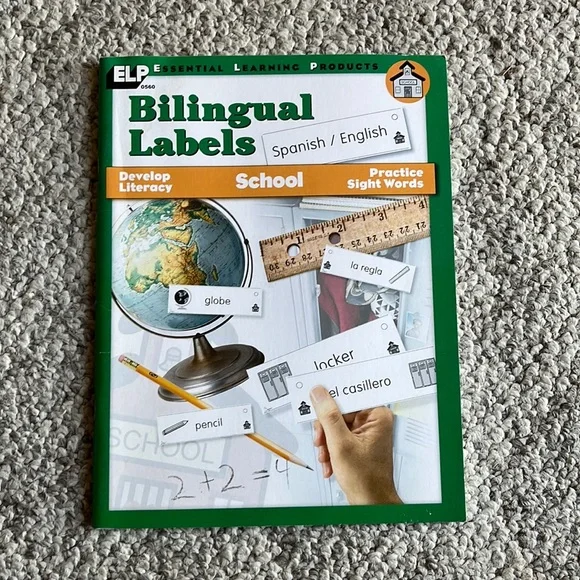 Bilingual Spanish-English Labels for School - Picture 1 of 3